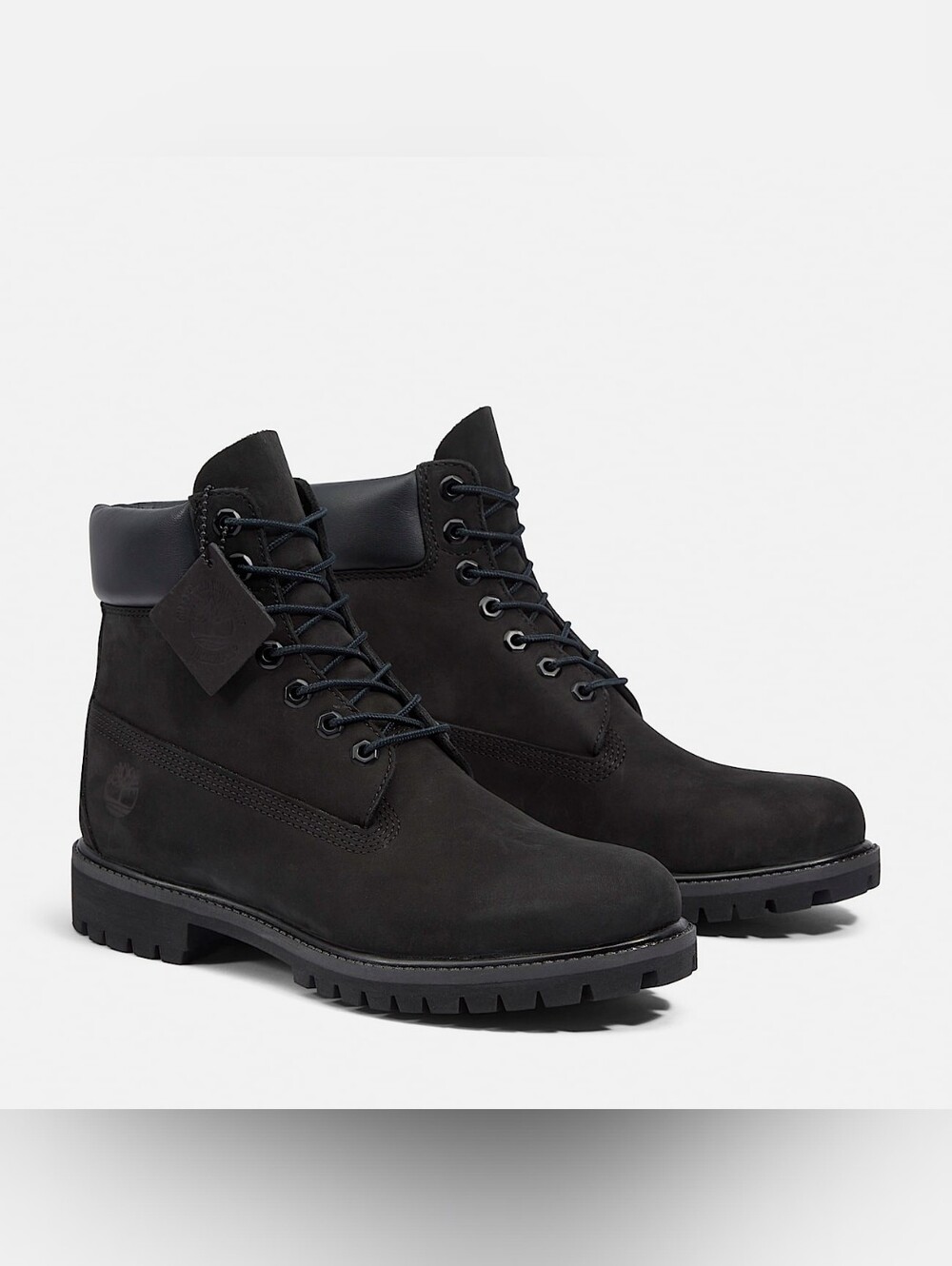 Timberland Premium 6” Black Suede Boots Mens Sz 10.5